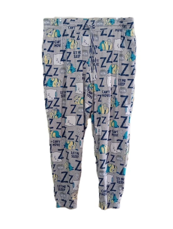 Minions Other - Gray 'Let Me Sleep' Fitted Pajama Pants